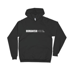 Humanism > Tribalism Unisex Fleece Hoodie